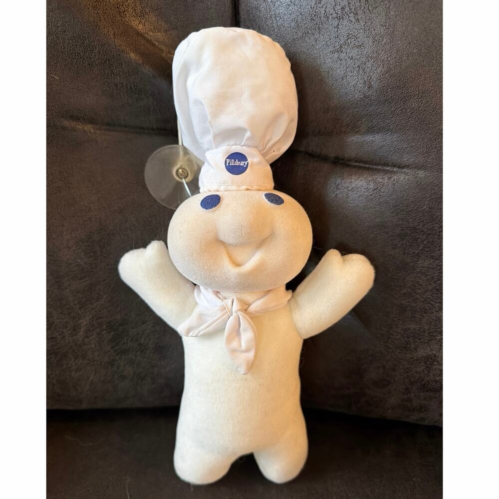 Vintage 1996 Pillsbury Doughboy Plush Toy Hard Head Beanbag